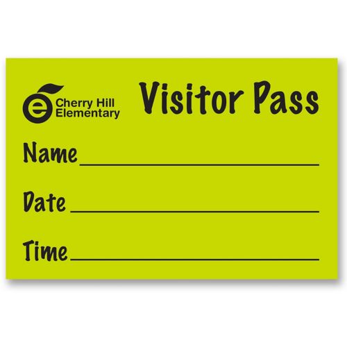 Visitor Pass Sticker