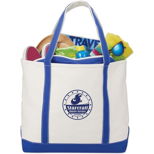 Baltic 24 Oz. Cotton Canvas Tall Zippered Tote