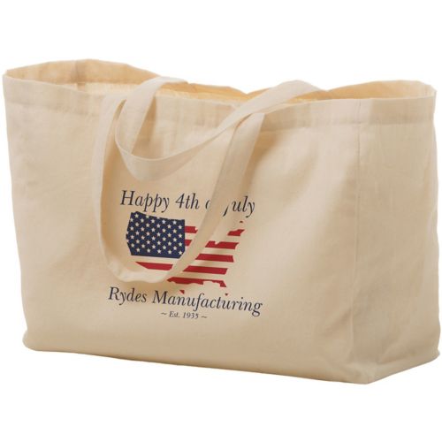 Cotton Canvas Tote Bag 16 x 6 x 12