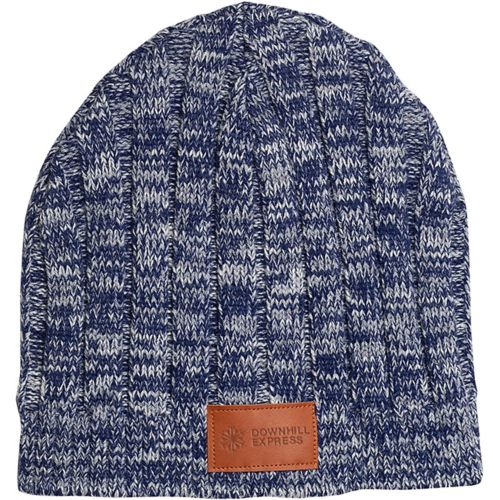 Leeman Heathered Knit Beanie With Debossed Patch