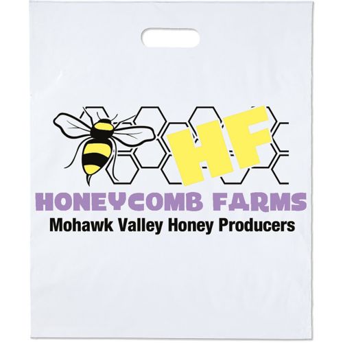 Full Colour 2 Mil Die Cut Bag 15X18