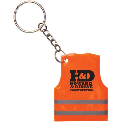 Reflective Safety Vest Keytag