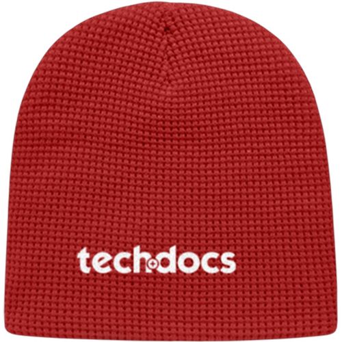 Waffle Knit Beanie Embroidered