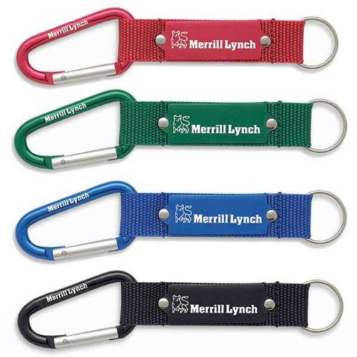 Carabiner Key Tag With Strap
