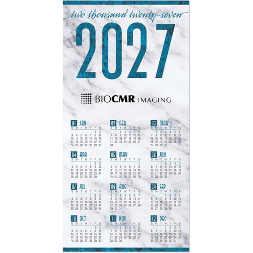 Blue Granite Tri-Fold Calendar
