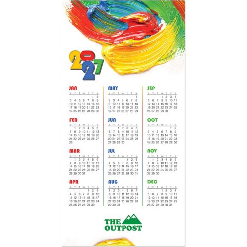 Colorful Creation Tri-Fold Calendar