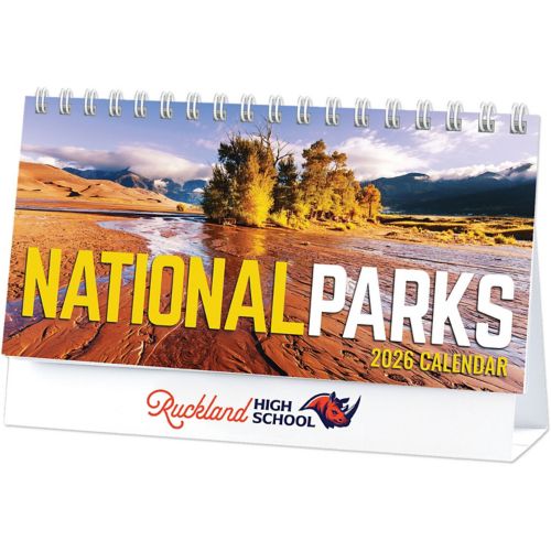 National Parks Full Color Desk Calendar