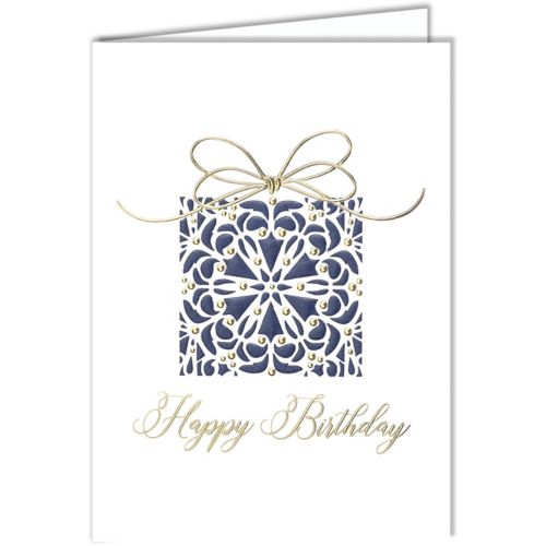 Navy Birthday Present Card