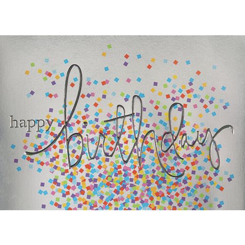 Colorful Confetti Birthday Card