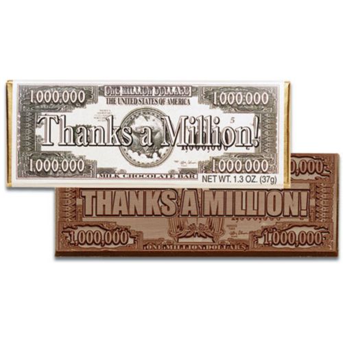 Thanks A Million Chocolate Bars 50 Per Case