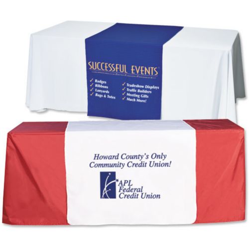 Full Color Front Imprint Table Runner 57" x 80" H