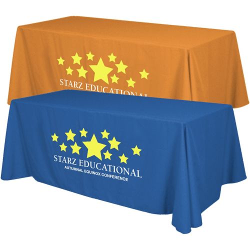 Economy Table Cover 2 Color Imprint 6 Foot