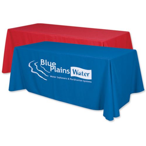 Economy Table Cover 1 Color Imprint 8 Foot