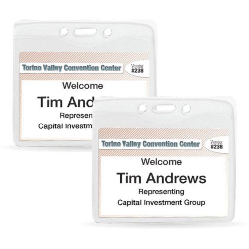 Blank Horiz Top Load Holder