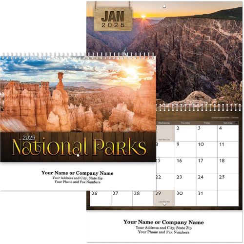 National Parks Spiral Wall Calendar