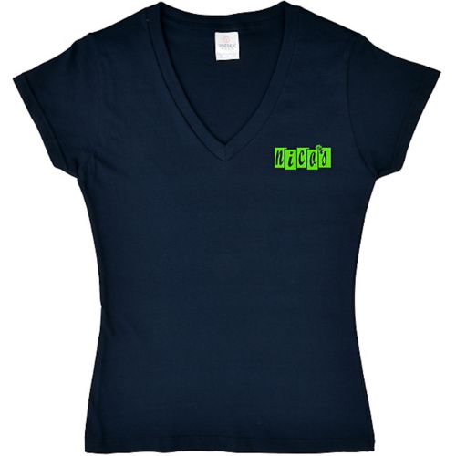 Embroidered Ladies V-Neck T-Shirt