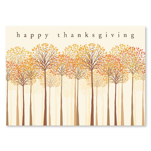 Thankful Trees Thanksgiving Card