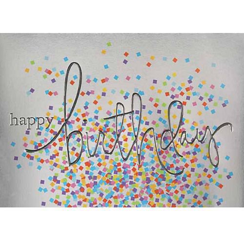 Colorful Confetti Birthday Card