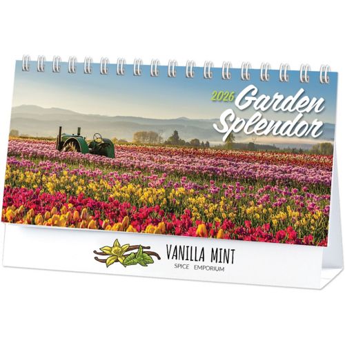 Full Colour Garden Splendor Desk Calendar