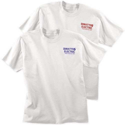 Screen Printed 100% Cotton White T-Shirt