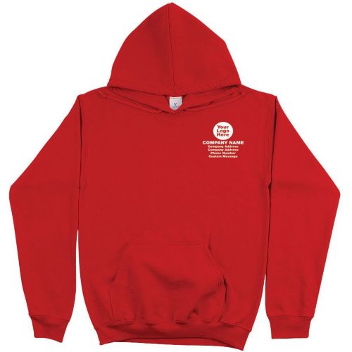 Screen Printed 50/50 Pullover Hoodie Sweatshirt