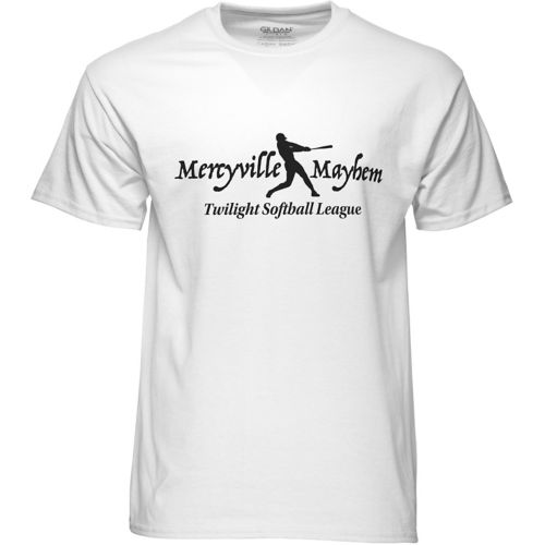 Gildan® Screen Printed 50/50 White T-Shirt