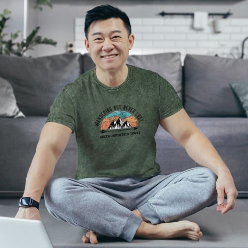 POD Acid Washed Short Sleeve T-Shirt - Full Color