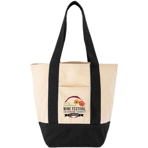 Full Color Saratoga Mini Cotton Canvas Tote