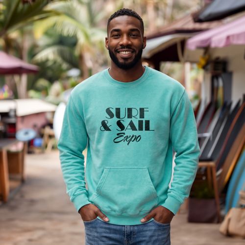 Unisex Crewneck W Kangaroo Pocket - Screen Print