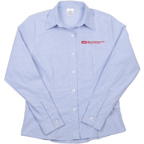 Womens Long Sleeve Oxford Shirt