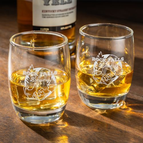 POD Etched Whiskey Glass 6 Oz.