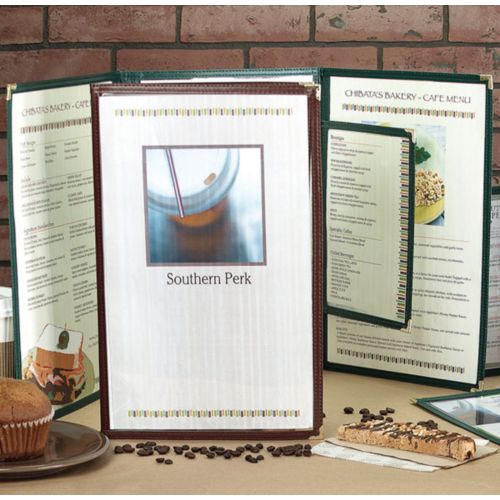 Vinyl Sewn Menu-2 View 5.5 x 8.5"