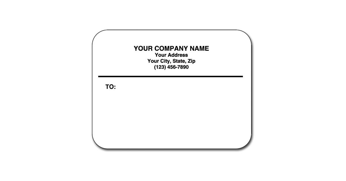 Rectangle Rolled Matte Mail Labels | Amsterdam Printing