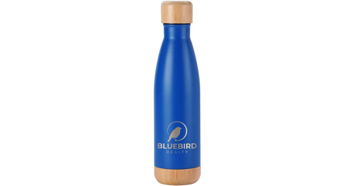 Voyager Bottle With Bamboo Base & Lid 17 oz | Amsterdam Printing