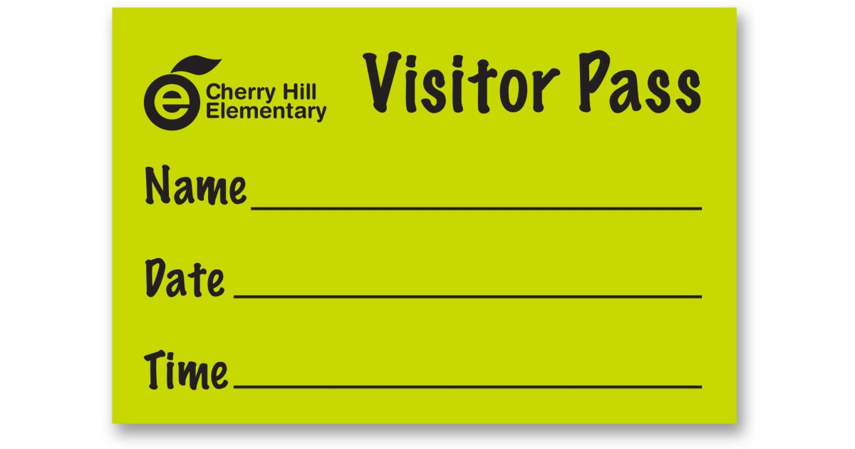 Visitor Pass Sticker | Amsterdam Printing
