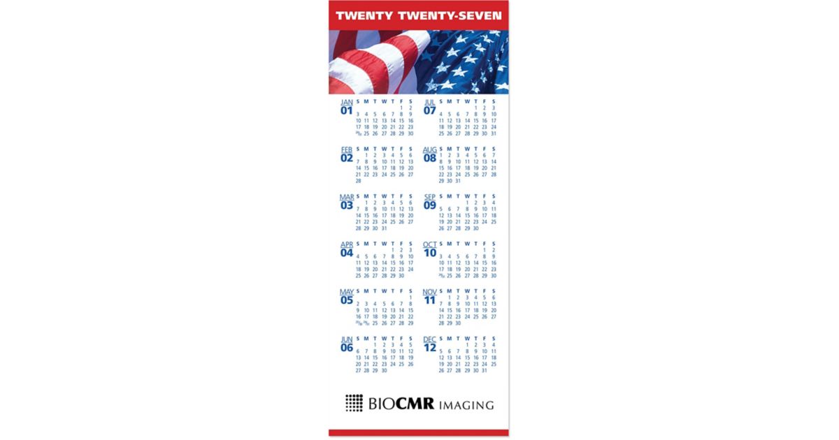 American Flag Economy Calendar | Amsterdam Printing