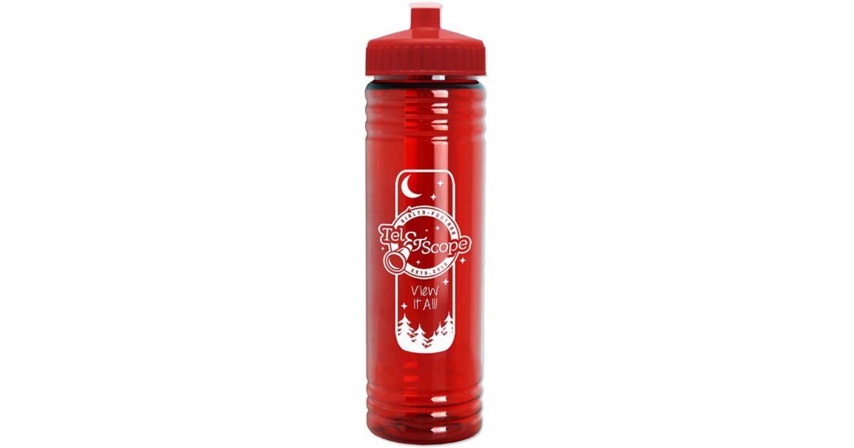 Slim Fit Water Bottle With Push-Pull Lid 24 oz | Amsterdam Printing