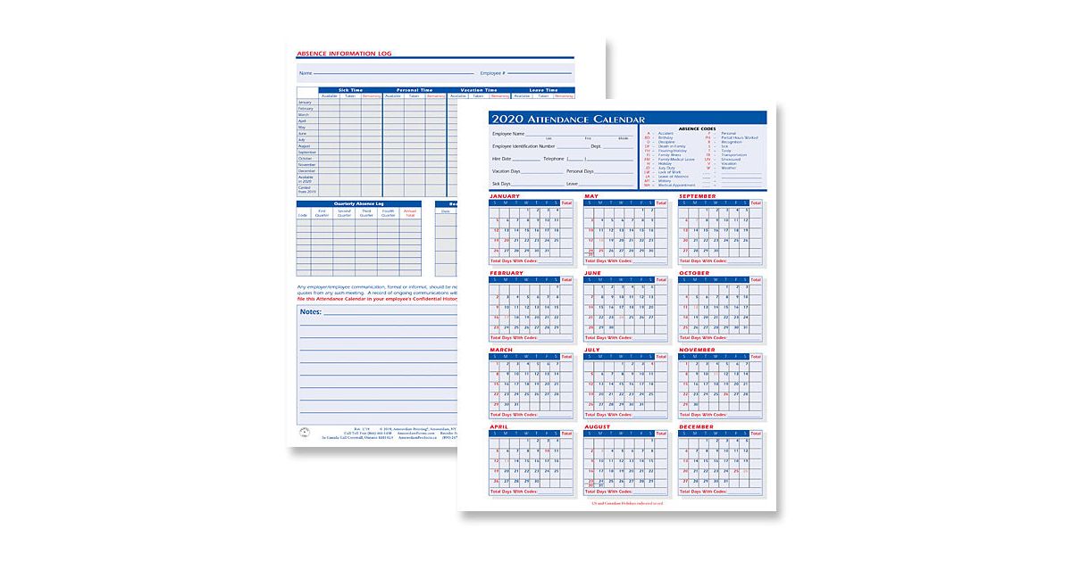 ATTENDANCE RECORDER FORMS