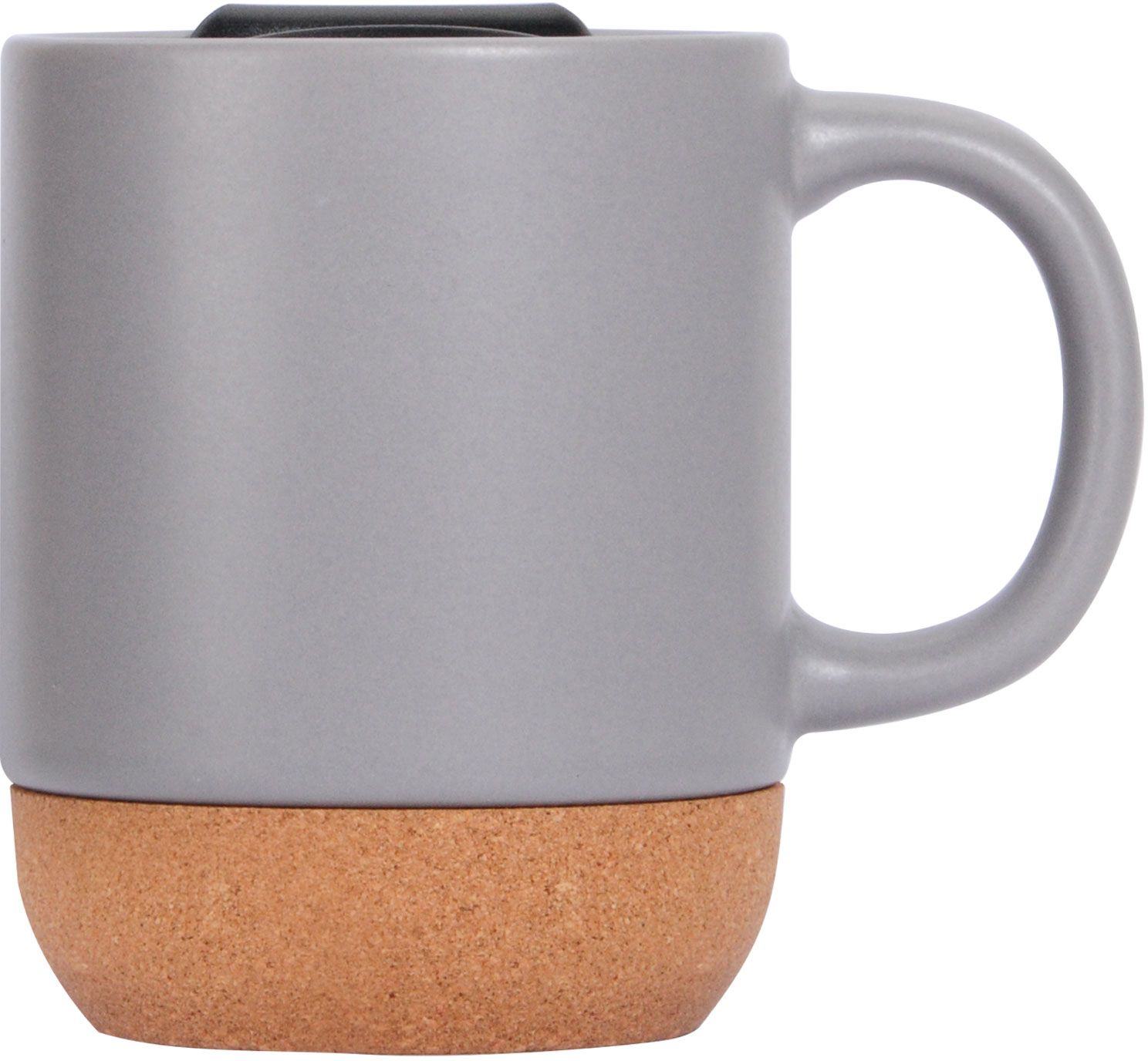 CORK BOTTOM CERAMIC MUG 13 OZ WITH LID 4