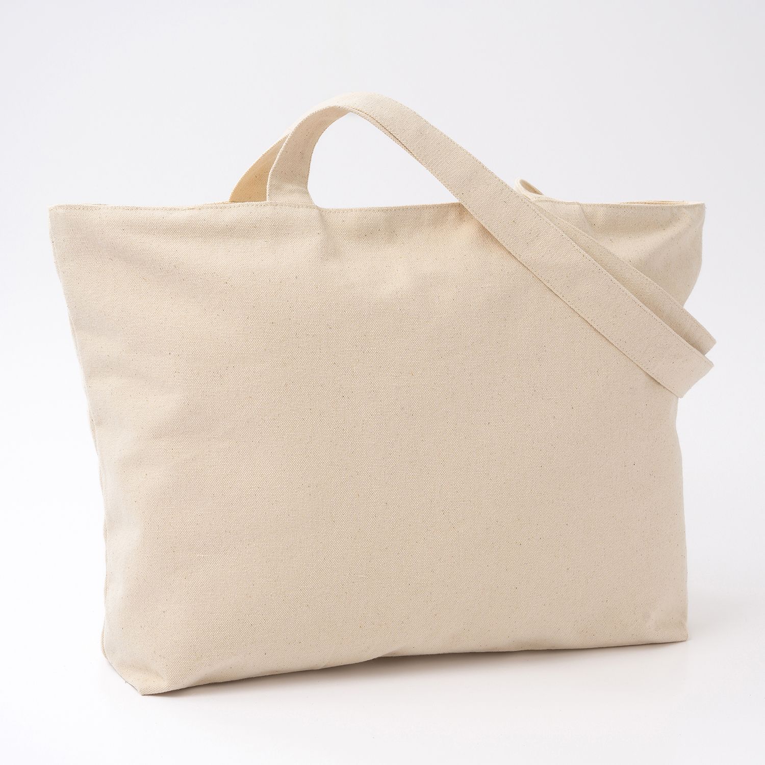 Full Color Zippered Cotton Canvas Tote 12 OZ, custom tote bag with logo imprint 1