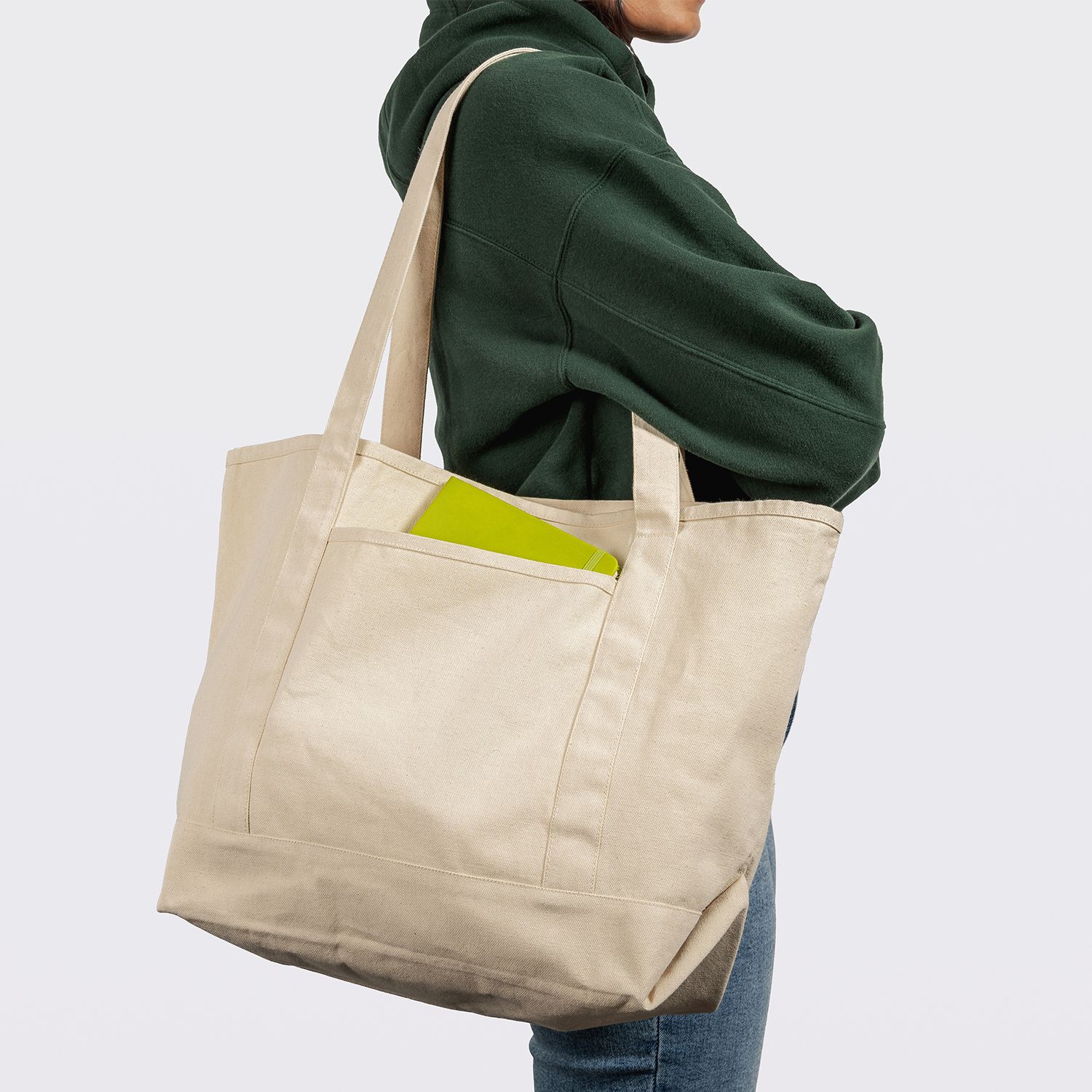 SARATOGA RECYCLED COTTON TOTE 10 OZ 1