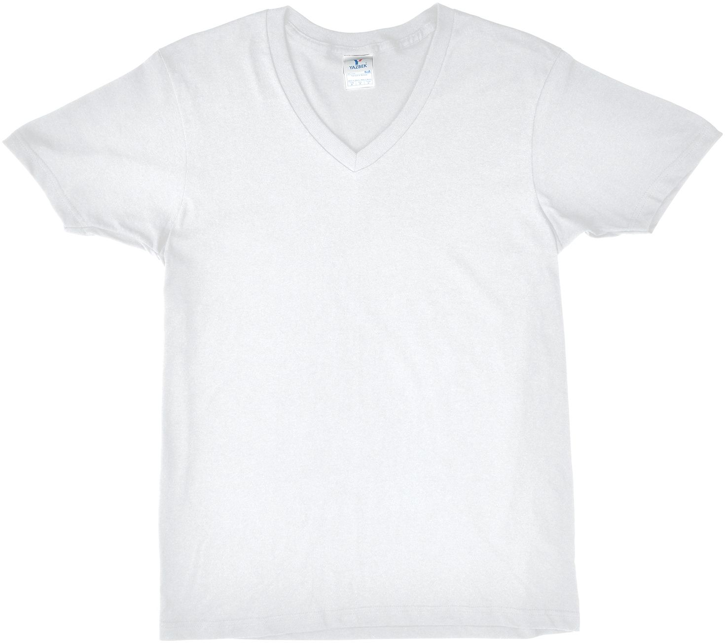 MENS V-NECK T-SHIRT EMBROIDERED 1
