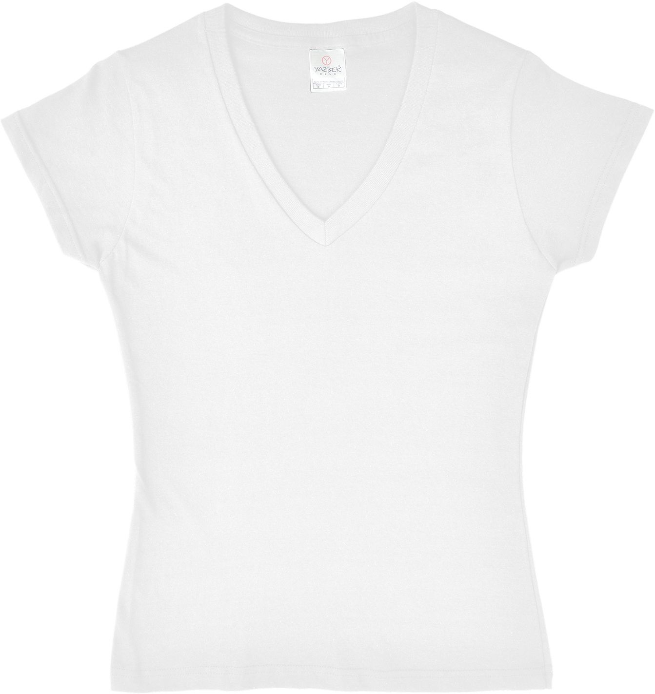 LADIES V-NECK T-SHIRT EMBROIDERED 1