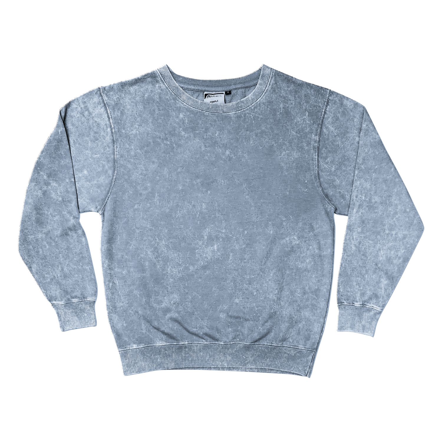 ACID WASHED CREW NECK SWEATSHIRT - SCREEN 1