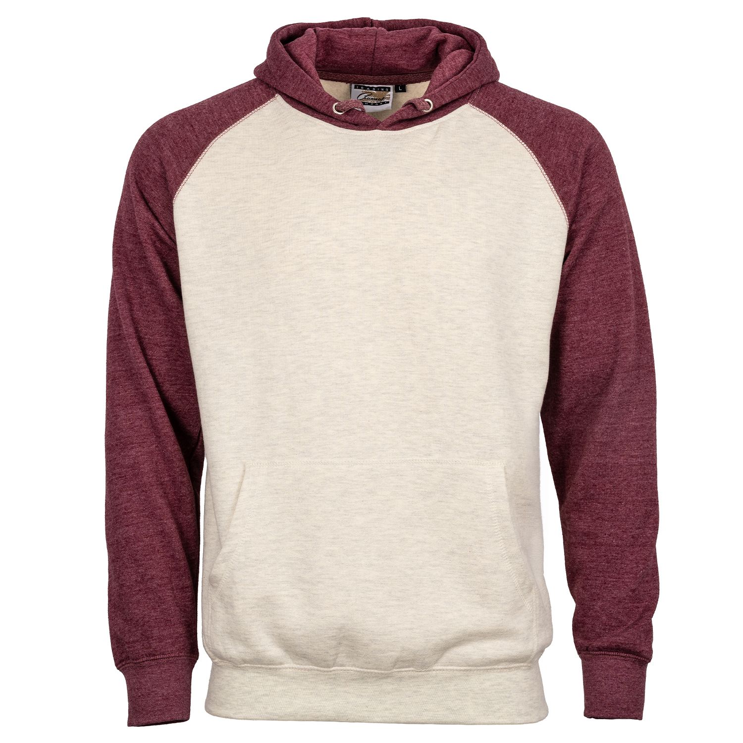 ADULT FLEECE COLORBLOCK BASEBALL HOODIE-SCREEN 1