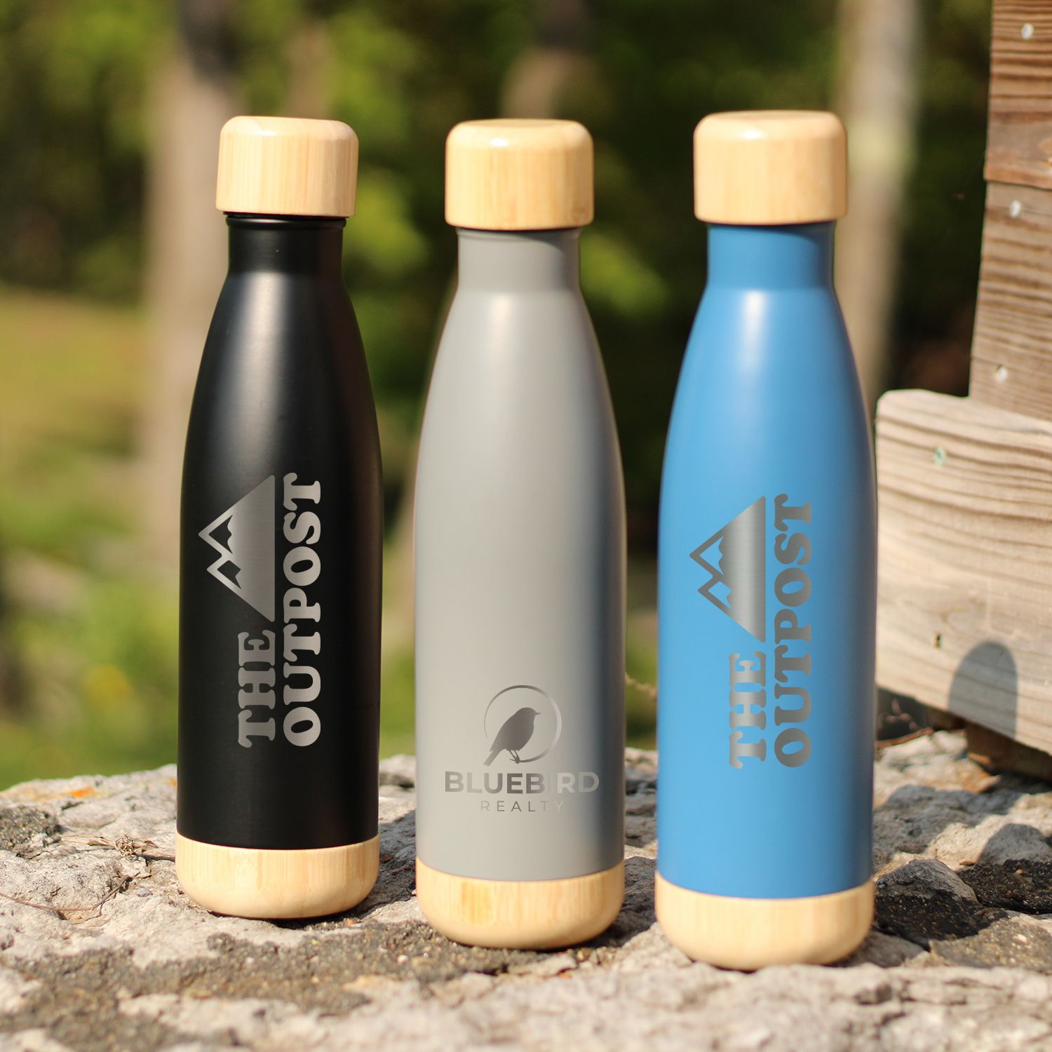 VOYAGER BOTTLE WITH BAMBOO BASE & LID 17 OZ 7