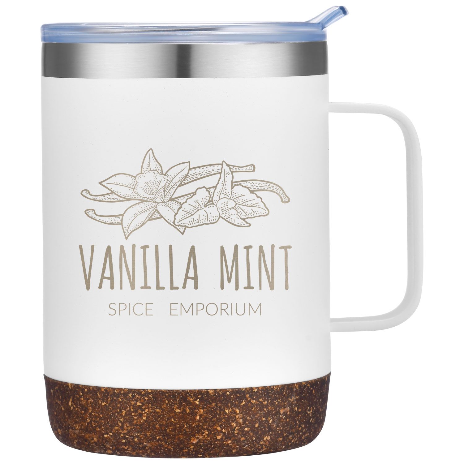 SARATOGA POWDER COATED CORK BOTTOM MUG 12 OZ 2