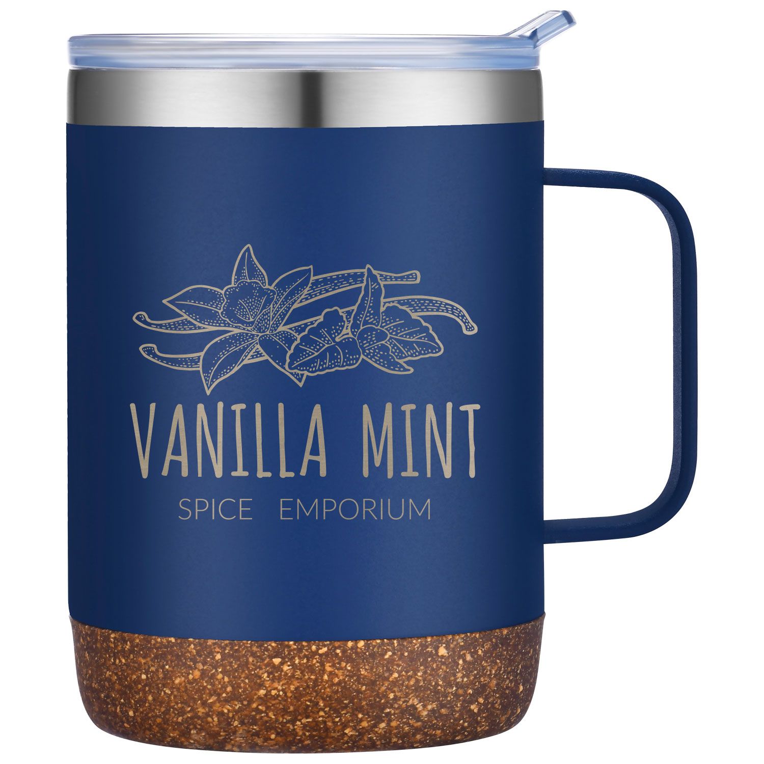 SARATOGA POWDER COATED CORK BOTTOM MUG 12 OZ 3