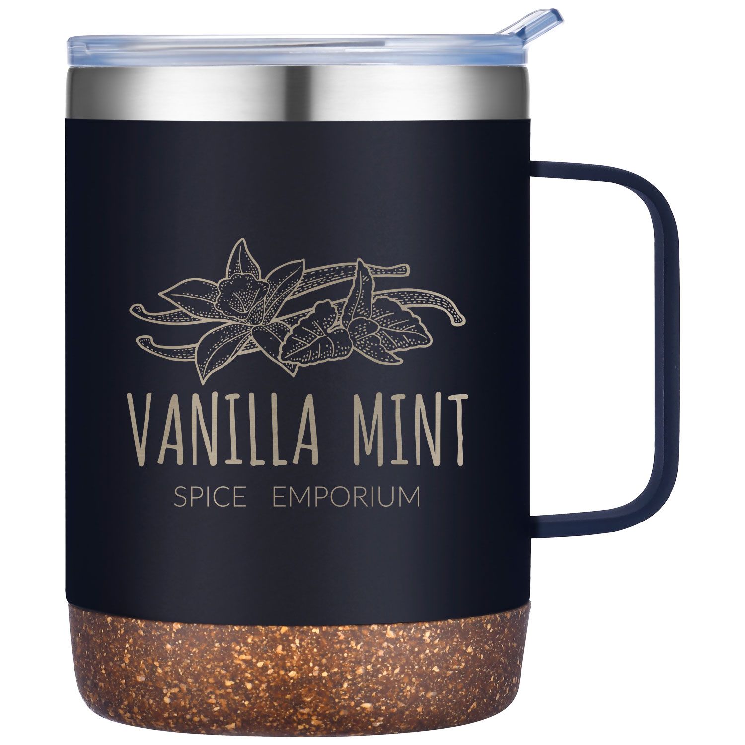 SARATOGA POWDER COATED CORK BOTTOM MUG 12 OZ 4