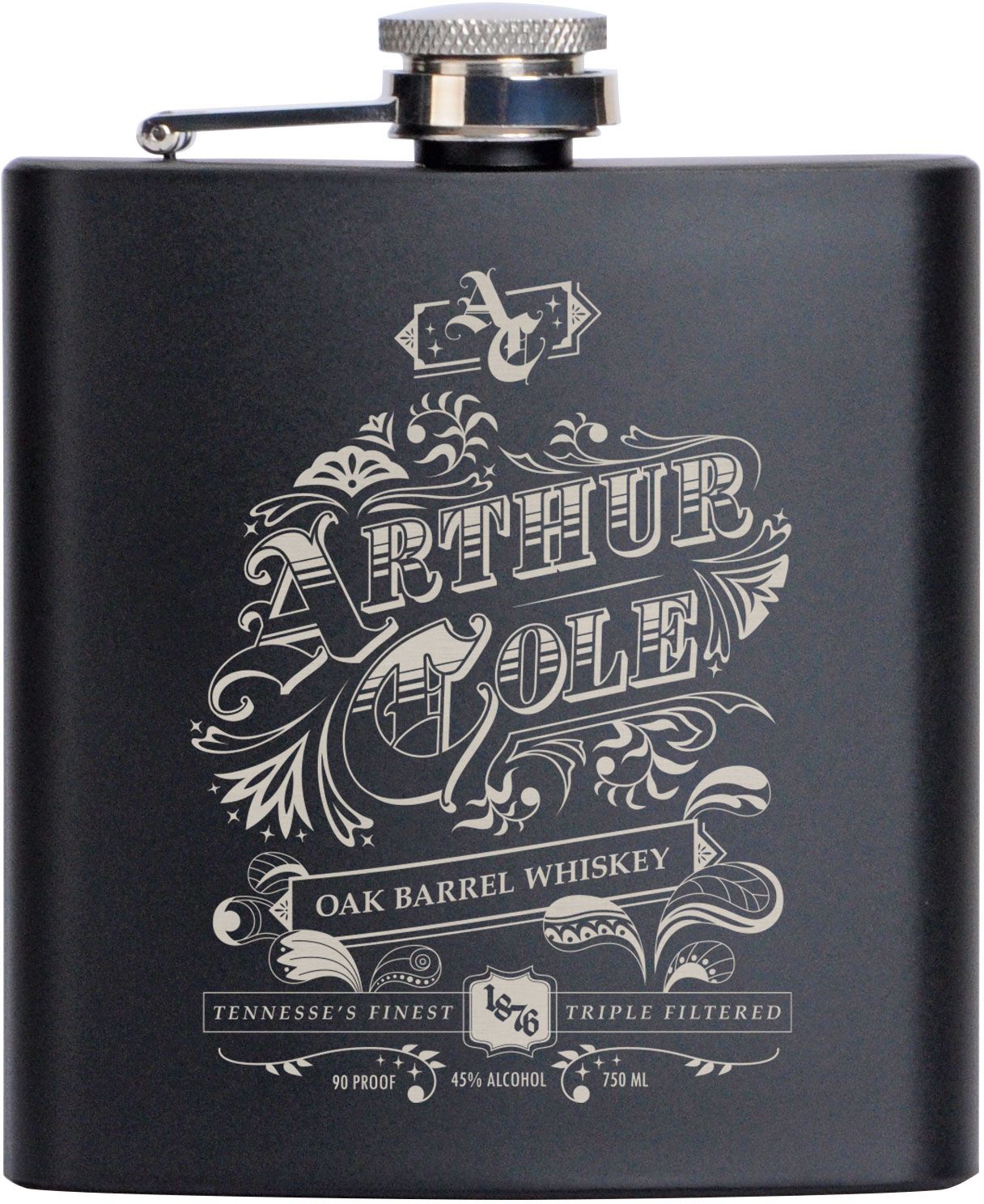 SARATOGA STAINLESS FLASK 6 OZ 3